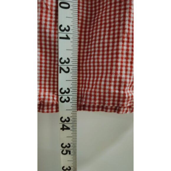 Pink Cattelac Red and White Plaid Medium Dress - Picture 6 of 6